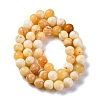 Natural Yellow Jade Beads Strands G-F591-17-8MM-4