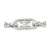 Brass Fold Over Clasps KK-U059-35P-1