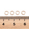 Brass Closed Jump Rings KK-D257-01RG-06-3