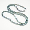 Electroplate Crystal Glass Rice Beads Strands EGLA-F042-A13-3