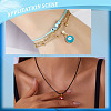 5Pcs 5 Colors Brass Enamel Charms KK-HY0004-03-5