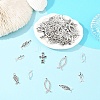 60Pcs 6 Styles Ocean Tibetan Style Alloy Pendants FIND-YW0012-44-4