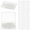 400Pcs rass Flat Head Pins KK-ME0004-83-1