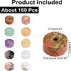 160Pcs 10 Style Natural Mixed Gemstone Beads G-NB0002-69-2