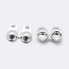 925 Sterling Silver Bead Tips Knot Covers STER-K167-001S-1