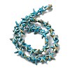 Synthetic Turquoise Dyed Beads Strands G-P507-04R-4