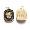 Brass Enamel Pendants KK-D159-01G-C-2