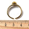 Round Natural Mixed Stone Finger Rings RJEW-C119-10G-5