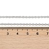 Non-Tarnish Classic Plain 304 Stainless Steel Mens Womens Cable Chain Necklace Making STAS-P045-01P-A-2