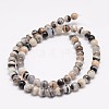 Natural Striped Agate/Banded Agate Bead Strands G-K153-B15-6mm-2