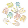 Transparent Resin Enamel Beads RESI-L047-12-1