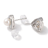 Anti-Tarnish Sterling Silver Stud Earrings EJEW-C087-07B-P-2