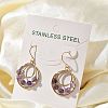 304 Stainless Steel Dangle Earrings EJEW-F354-04G-1