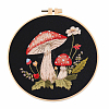 Mushroom Pattern Embroidery Starter Kits MUSH-PW0003-01E-1