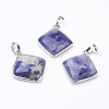 Natural Sodalite Pendants G-E420-13P-2