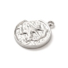 304 Stainless Steel Pendants STAS-B074-08P-11-2