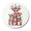 Christmas Handmade Printed Porcelain Big Pendants LS-PORC-F009-02-1