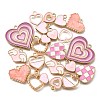20Pcs 10 Styles Alloy Enamel Pendants ENAM-FP0002-33-5
