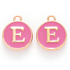 Golden Plated Alloy Enamel Charms ENAM-S118-08E-1