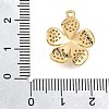 Brass Micro Pave Clear Cubic Zirconia Pendants KK-U065-02A-G-3