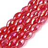 Electroplate Transparent Glass Beads Strands LS-GL-N002-01A-A05-1