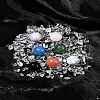 Natural & Synthetic Gemstone Healing Round Ornaments AJEW-FS0001-13A-10
