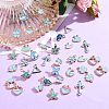 150Pcs 15 Styles Alloy Enamel Pendants ENAM-SZ0001-94-3