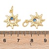 Brass Micro Pave Cubic Zirconia Pendants KK-G544-35G-3