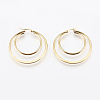 201 Stainless Steel Hoop Earrings X-EJEW-I213-B-02G-2