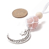 Moon 201 Stainless Steel Pendant Decorations HJEW-JM00958-5
