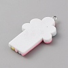 Opaque Resin Pendants RESI-CJC0011-32B-03-2