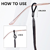 Leather Eyeglass Necklace Strap AJEW-CL0005-06A-6