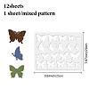 12Pcs 12 Styles PET Plastic Hollow Out Drawing Painting Stencils Templates DIY-WH0470-001-2