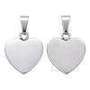 Tarnish Resistant Fashionable 304 Stainless Steel Stamping Blank Tag Pendants STAS-J002A-01-1