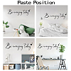 PVC Quotes Wall Sticker DIY-WH0200-017-3