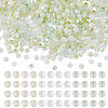 405Pcs Eletroplated Transparent Glass Beads GLAA-TA0003-66E-1