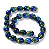 Gradient Color & Luminous Handmade Silver Foil Lampwork Beads LAMP-I028-07B-4