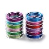 12Pcs 12 Colors 3-Ply Round Metallic Cord MCOR-XCP001-01-1