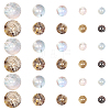 100Pcs 5 Styles Natural Shell Buttons BUTT-CY0001-29-7