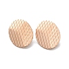 Ion Plating(IP) 304 Stainless Steel Stud Earrings Findings STAS-B041-01RG-2