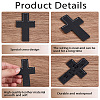 3Pcs 3 Colors Leather Bookmarks AJEW-CP0003-83-6