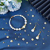BENECREAT 140Pcs 5 Styles Brass Spacer Beads KK-BC0012-78-5