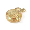 Brass Cubic Zirconia with Glass Pendents KK-Q815-09G-2