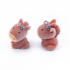 Opaque Resin Pendants RESI-T053-07-3