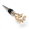Christmas Reindeer/Stag Zinc Alloy Wine Bottle Stoppers AJEW-R047-02-2