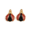 304 Stainless Steel Enamel Charms STAS-P410-39A-G-1