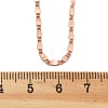 Brass Oval Link Chain Necklaces for Women NJEW-D302-26RG-5