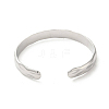 Non-Tarnish 304 Stainless Steel Textured Cuff Bangles BJEW-A003-04P-3