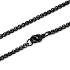 304 Stainless Steel Hollow Moon Cat Shaped Pendant Box Chain Necklaces NJEW-M010-06-3