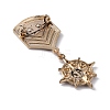 Star & Anchor Zinc Alloy Pendant Lapel Pin JEWB-WH0028-05C-2